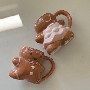 Gingerbread Man Ceramic Mugs